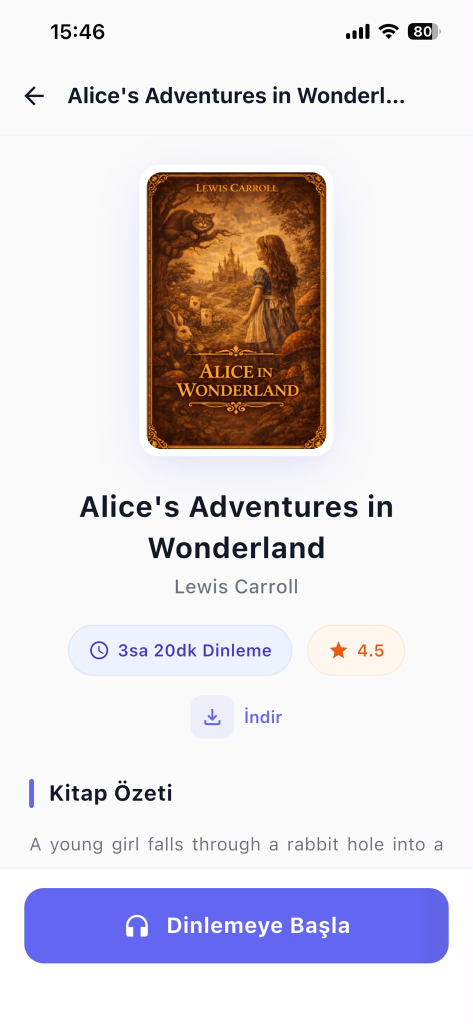 Audiobook Listening Screen